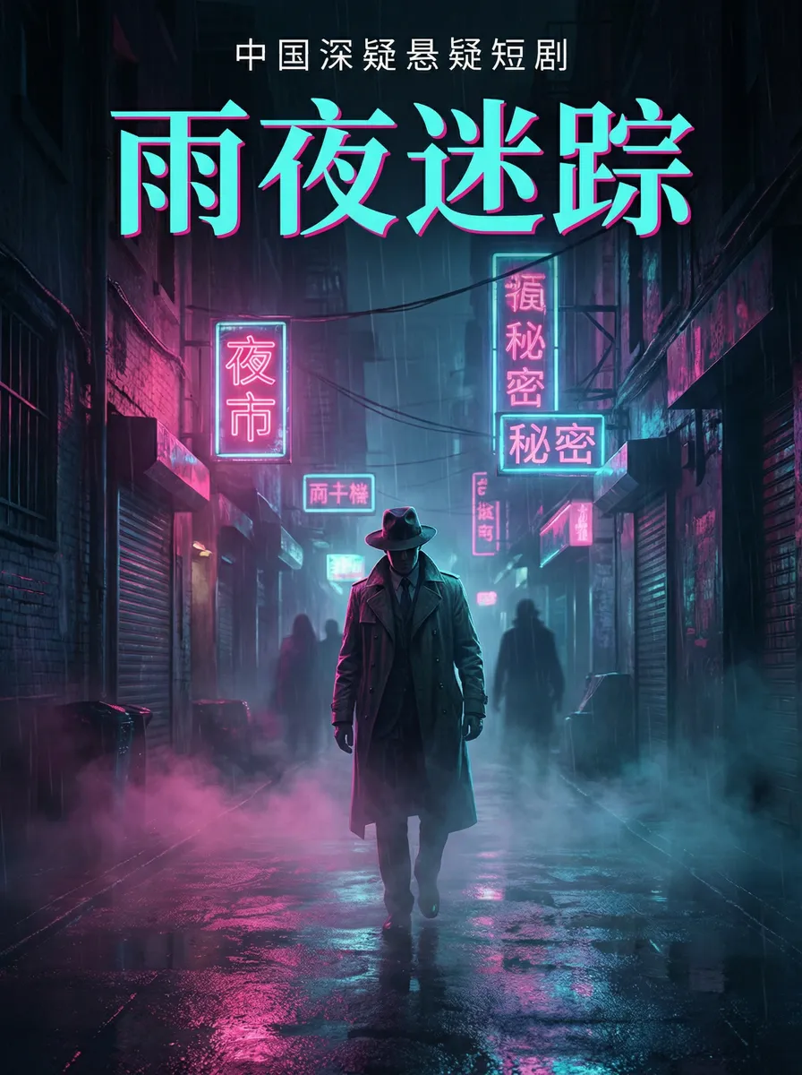 肏屄 悬疑追踪短剧 - 雨夜迷踪海报