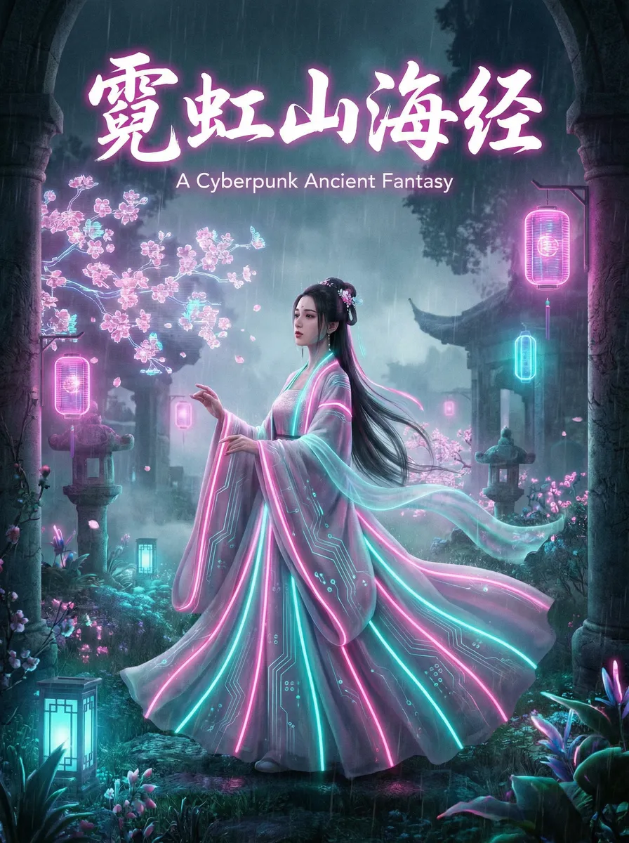 肏屄 古风奇缘短剧 - 霓虹山海经海报